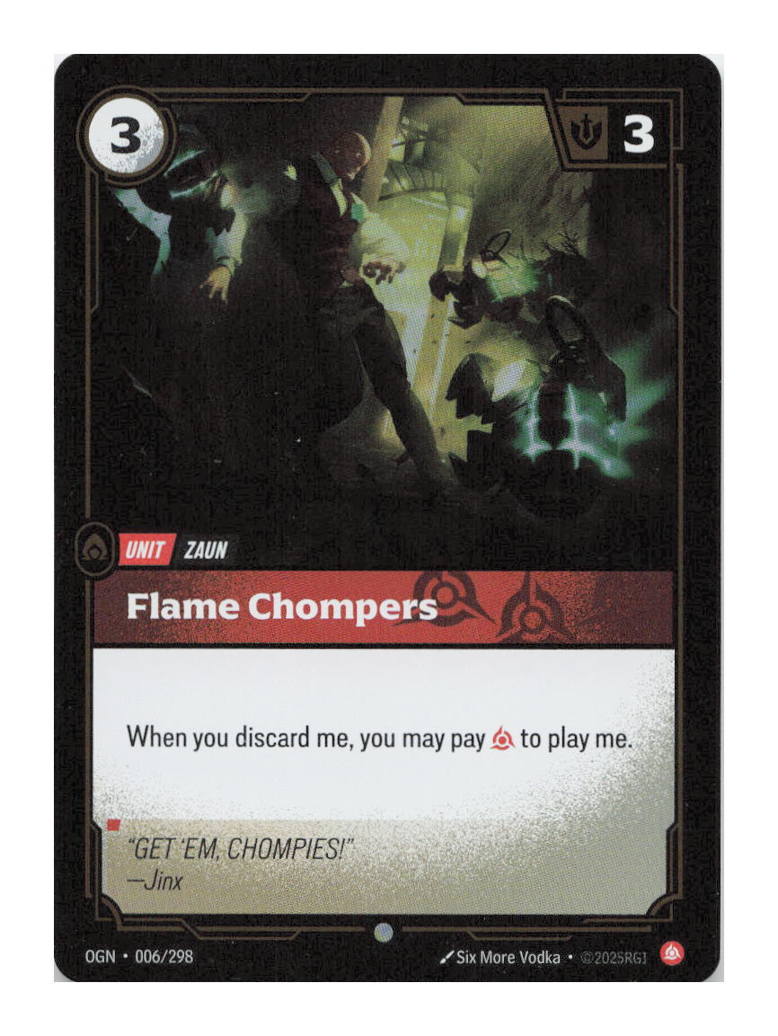 Flame Chompers Common Origins 006/298 NM