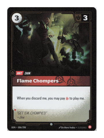 Flame Chompers Common Origins 006/298 NM