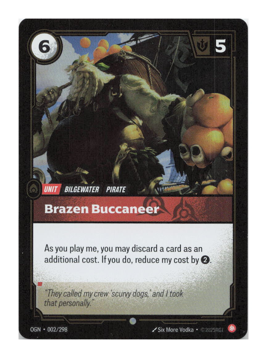 Brazen Buccaneer Common Origins 002/298 NM
