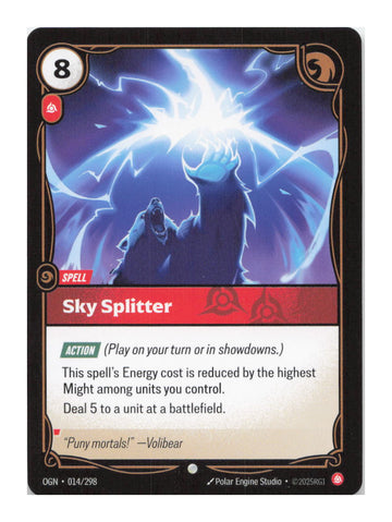 Sky Splitter Common Origins 014/298 NM