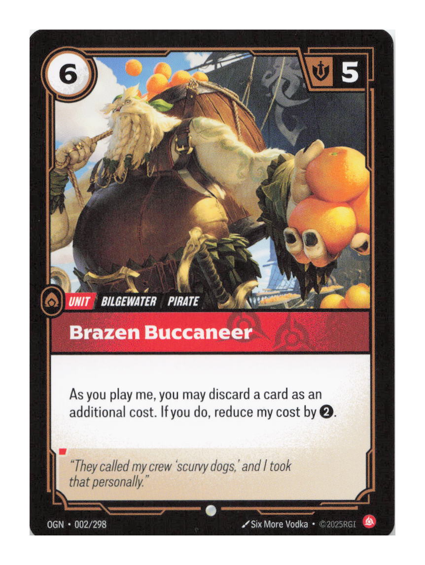 Brazen Buccaneer Common Origins 002/298 NM