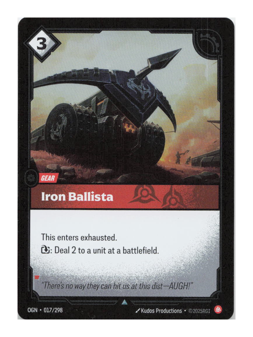 Iron Ballista Uncommon Origins Foil 017/298 NM