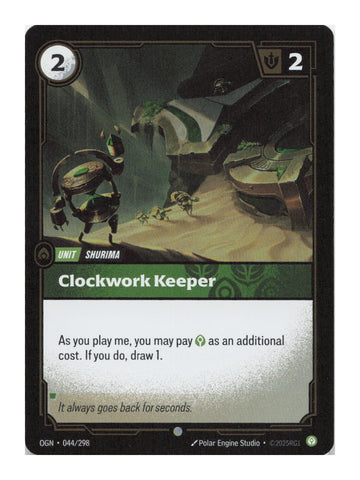Clockwork Keeper Common Origins Foil  044/298 NM