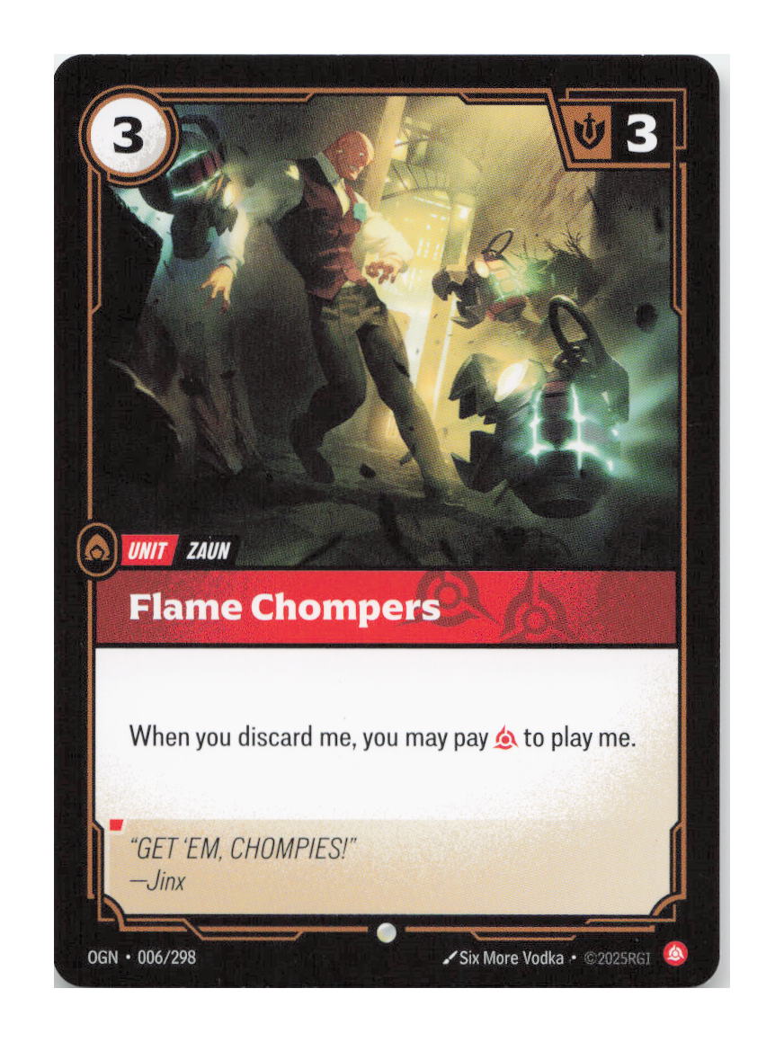 Flame Chompers Common Origins 006/298 NM