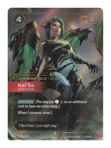 Kai'Sa, Survivor (Alternate Art) Showcase Origins 039a/298 NM