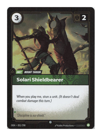 Solari Shieldbearer Common Origins Foil 051/298 NM