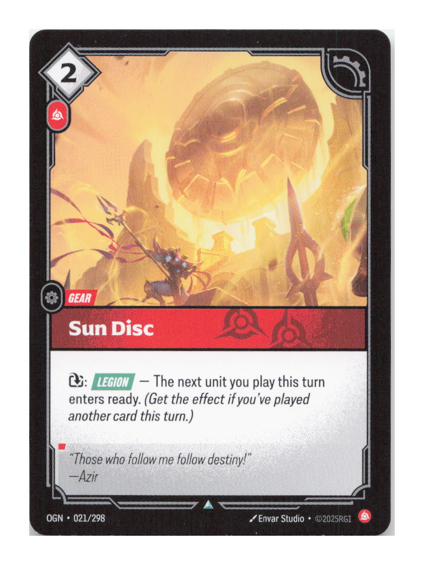 Sun Disc Uncommon Origins 021/298 NM