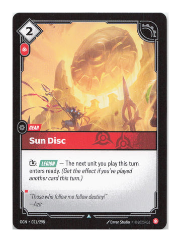 Sun Disc Uncommon Origins 021/298 NM