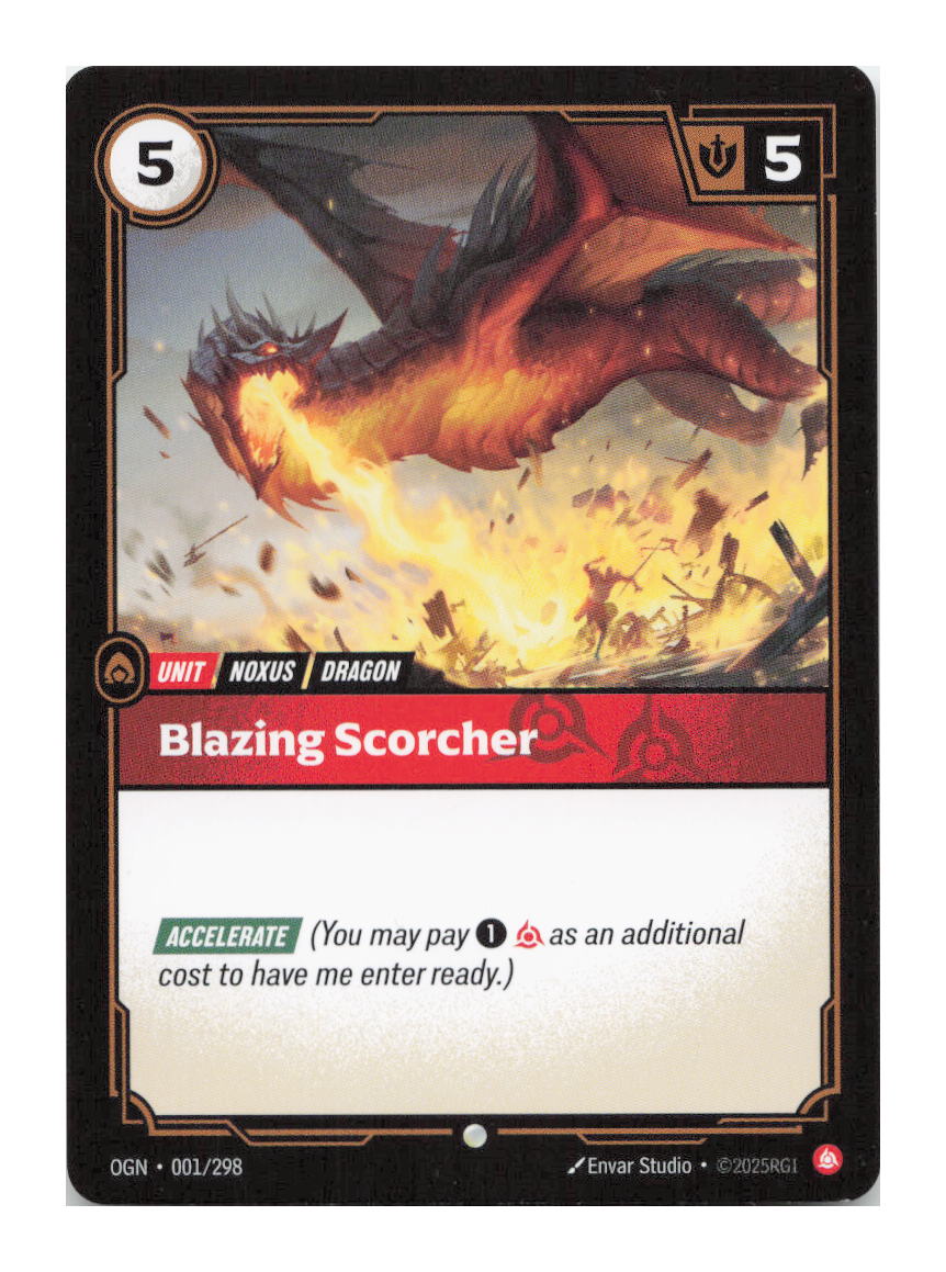 Blazing Scorcher Common Origins 001/298 NM