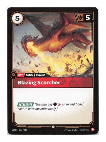 Blazing Scorcher Common Origins 001/298 NM