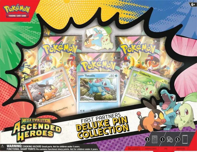 POKEMON FIRST PARTNERS DELUXE PIN COLLECTION