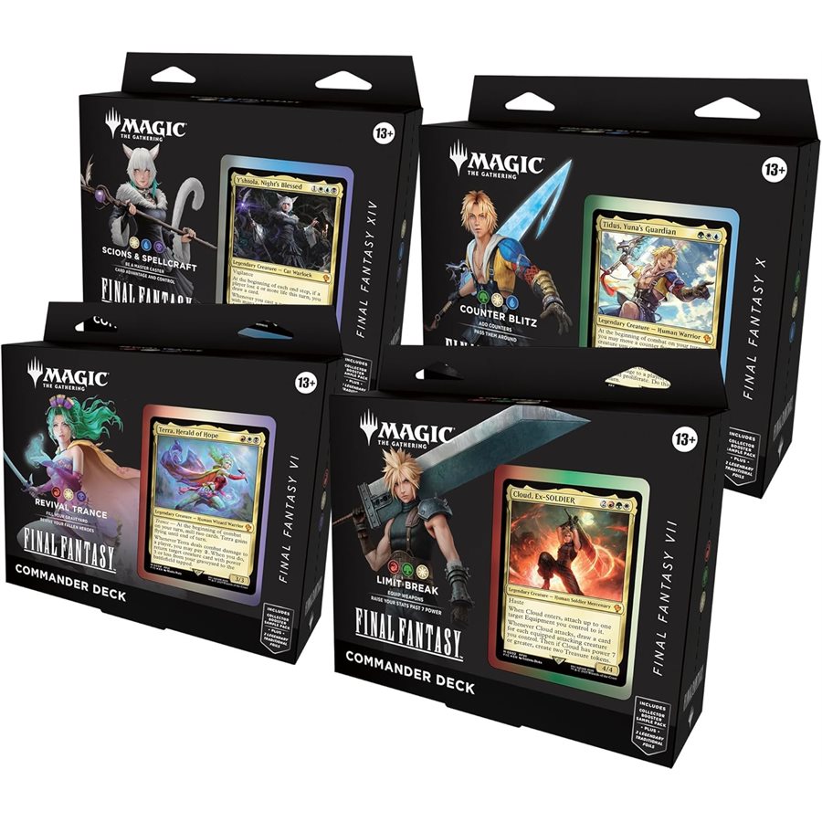 Magic: The Gathering - Final Fantasy - Commander Deck (EN) SET of 4
