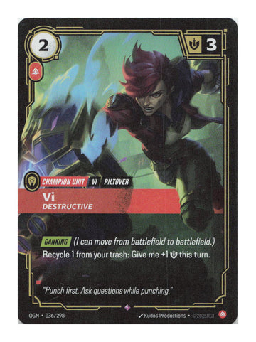 Vi, Destructive Rare Origins 036/298 NM