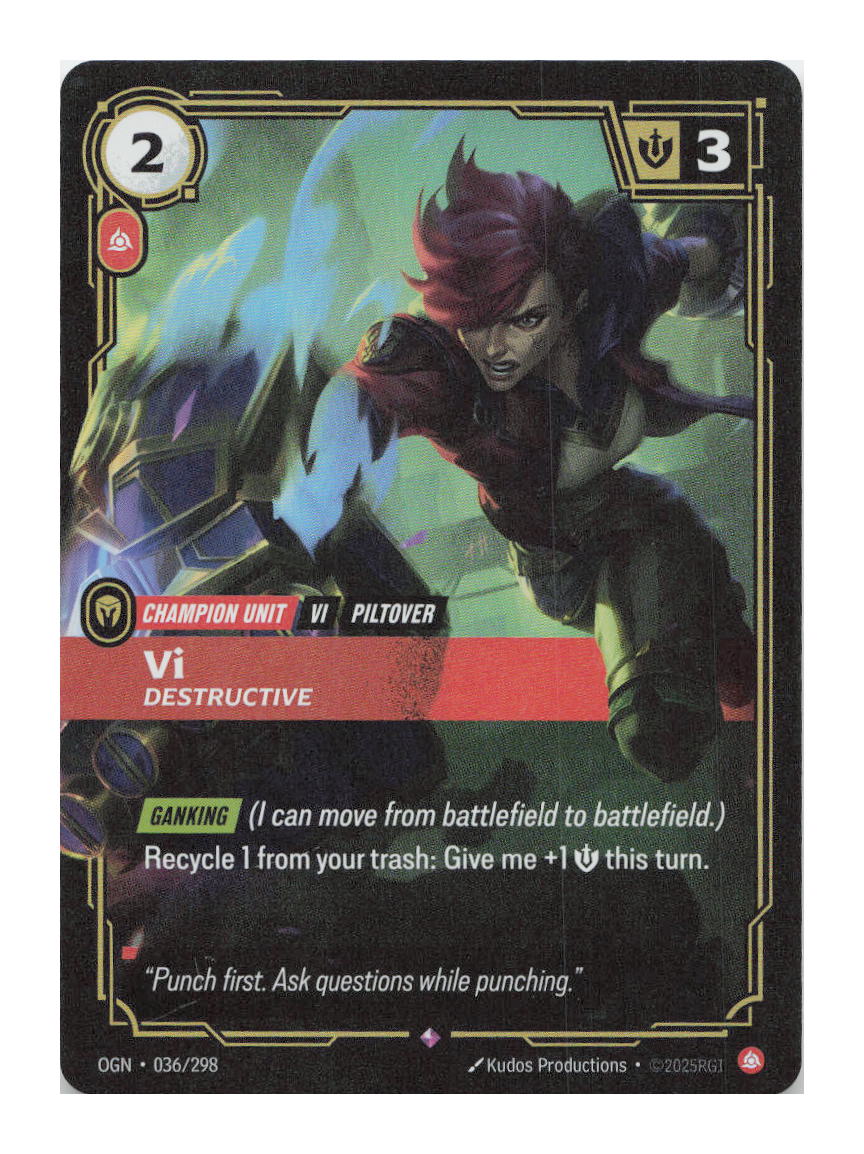Vi, Destructive Rare Origins 036/298 NM