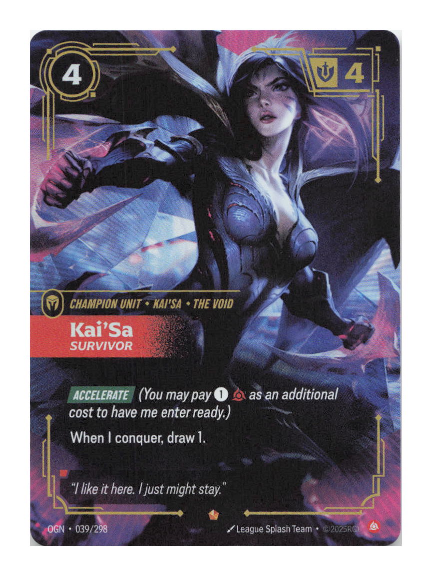 Kai'Sa, Survivor Epic Origins 039/298 NM