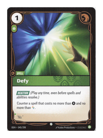 Defy Common Origins 045/298 NM