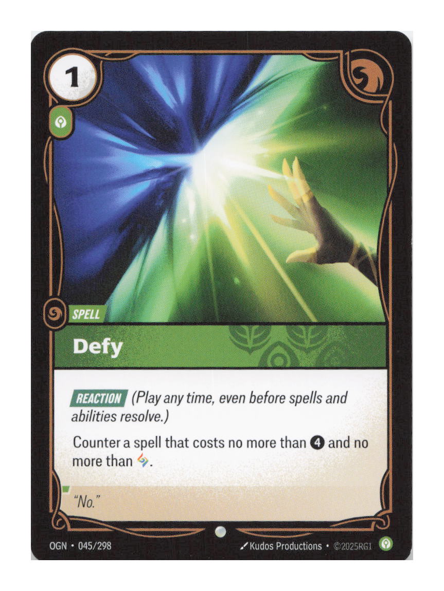 Defy Common Origins 045/298 NM
