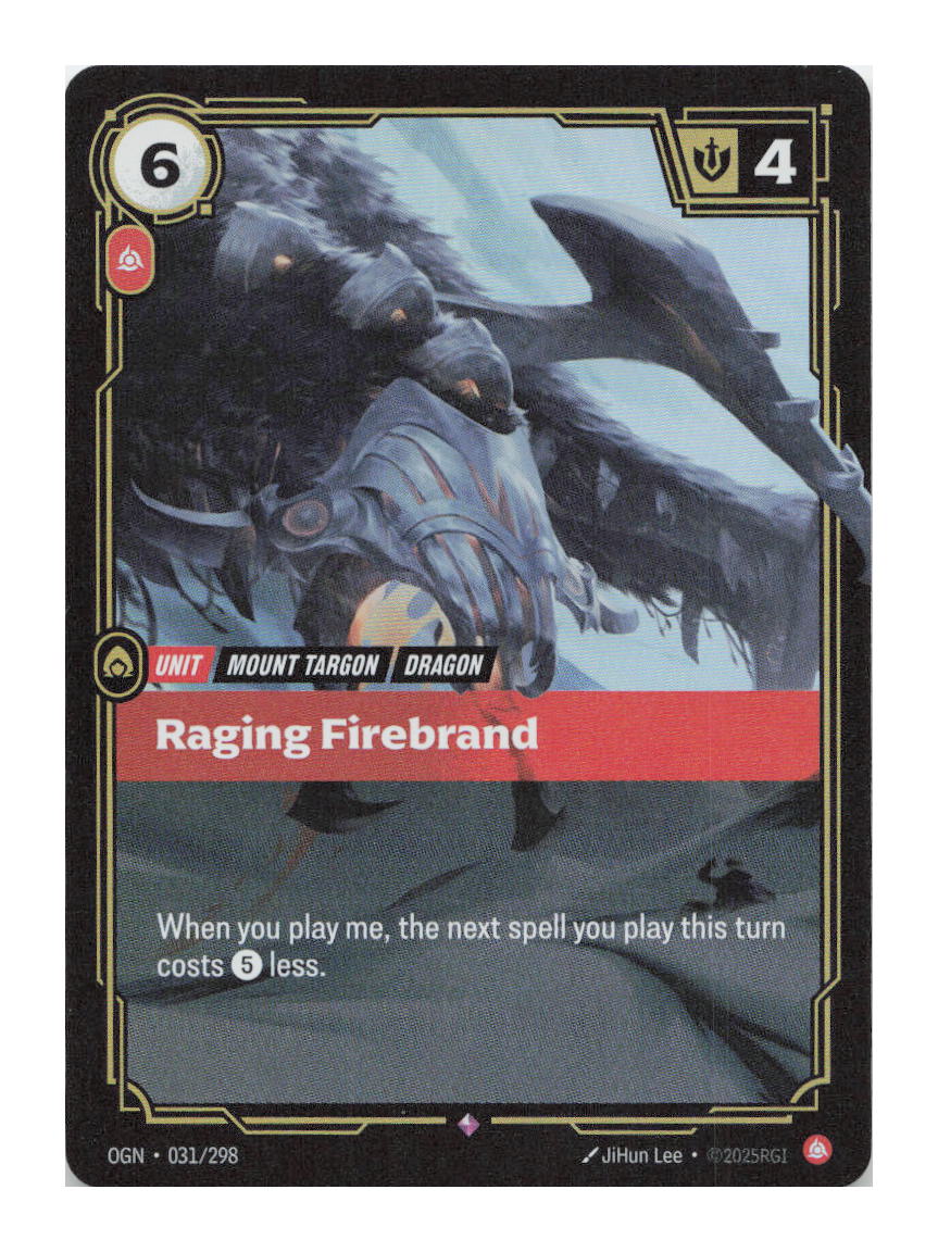 Raging Firebrand Rare Origins 031/298 NM