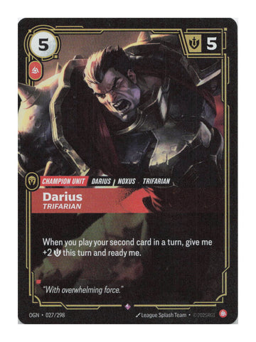 Darius, Trifarian Rare Origins 027/298 NM