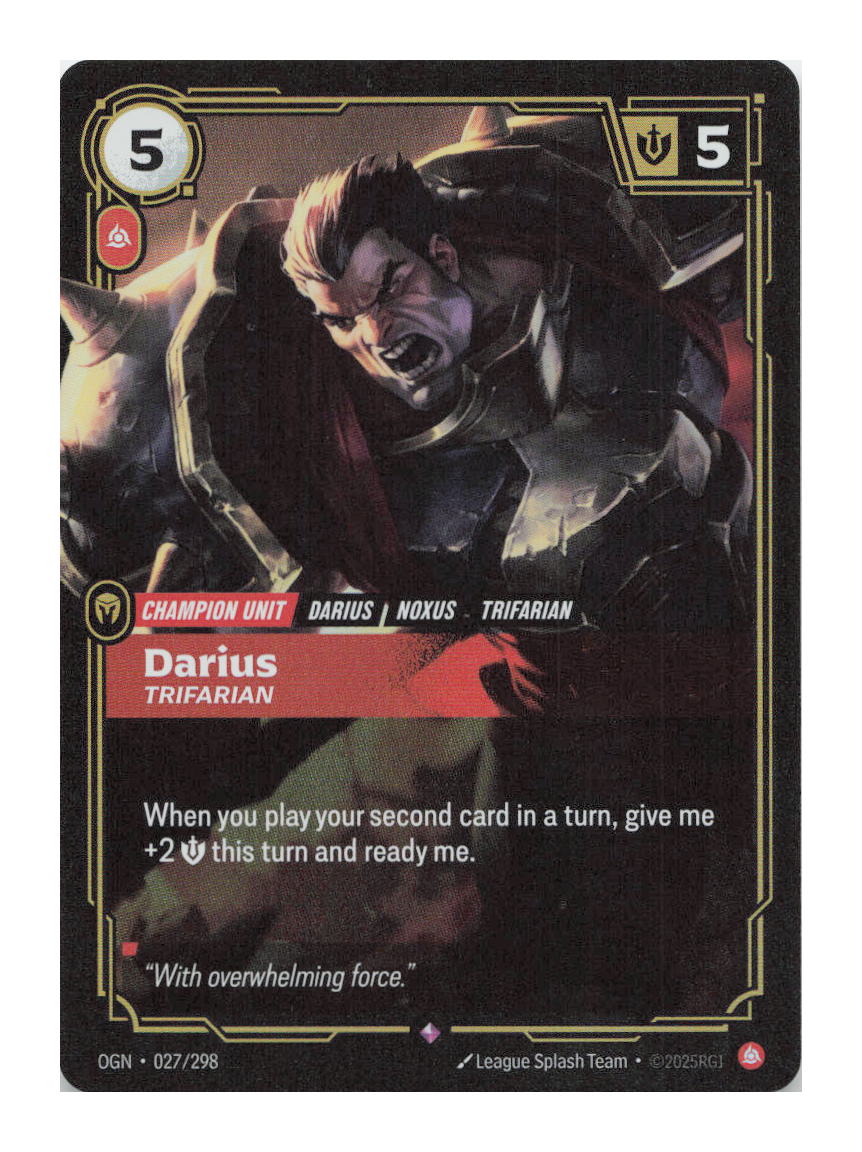 Darius, Trifarian Rare Origins 027/298 NM