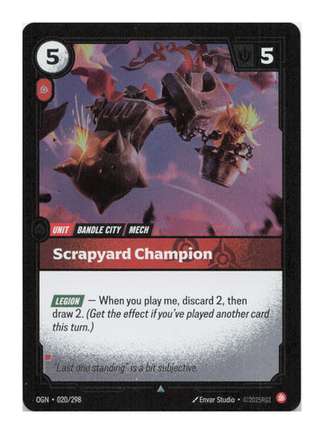 Scrapyard Champion Uncommon Foil Origins 020/298 NM