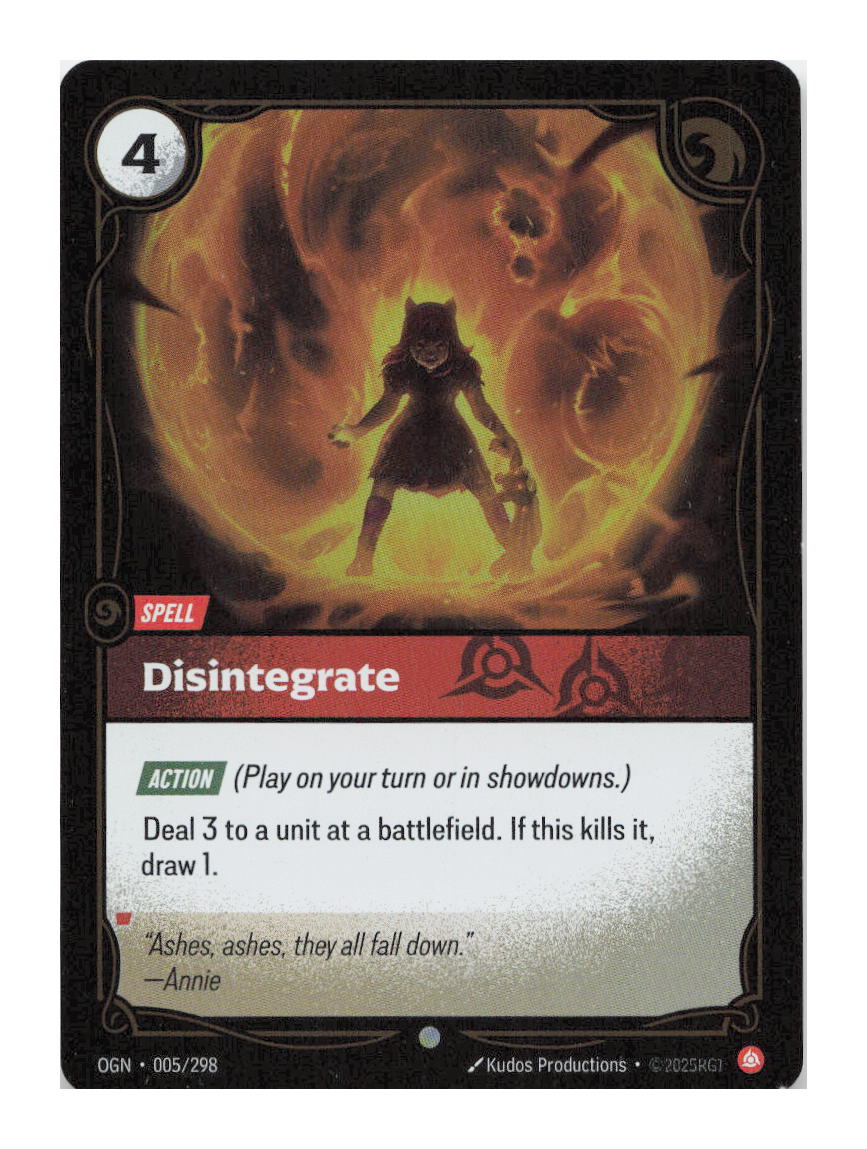 Disintegrate Common Origins 005/298 NM
