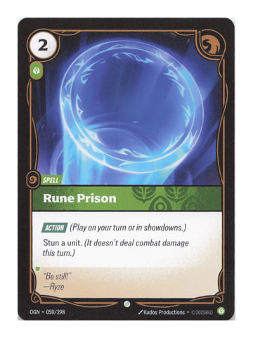 Rune Prison Common Origins 050/298 NM