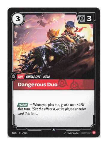 Dangerous Duo Uncommon Origins 016/298 NM