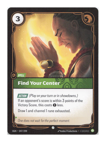 Find Your Center Common Origins 047/298 NM