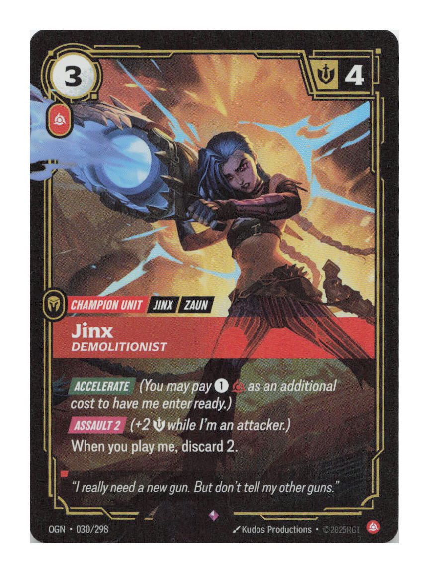 Jinx, Demolitionist Rare Origins 030/298 NM